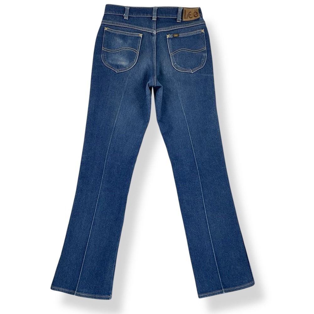 Lee Jeans Women 28x31 Blue Straight Boot Cotton 60s 70s USA Talon 42